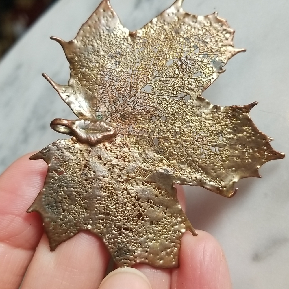 2" 24k Gold Dipped (Covered) Real Leaf Fromcanadi… - image 1